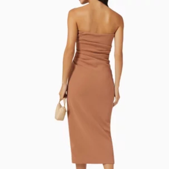 MISHA Calandra Midi Dress in Bonded Crepe - Picture 3 of 10